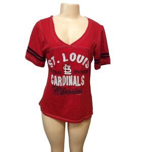 Genuine Merchandise Short Sleeve Top St.Louis Cardinal Large(Women’s) Red Cotton